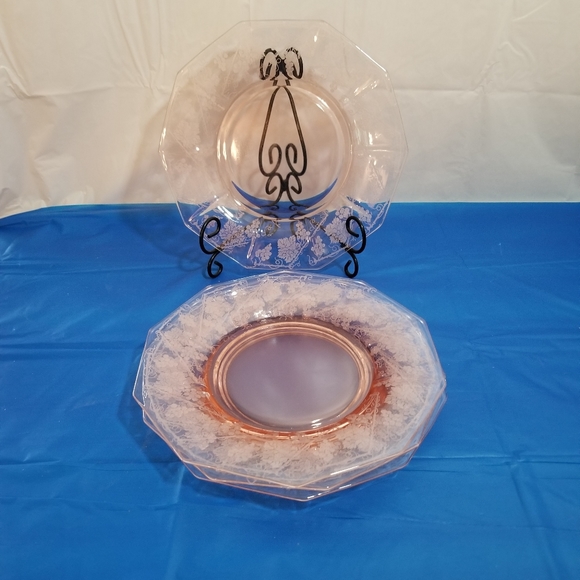 Other - Pink Depression glass salad plates